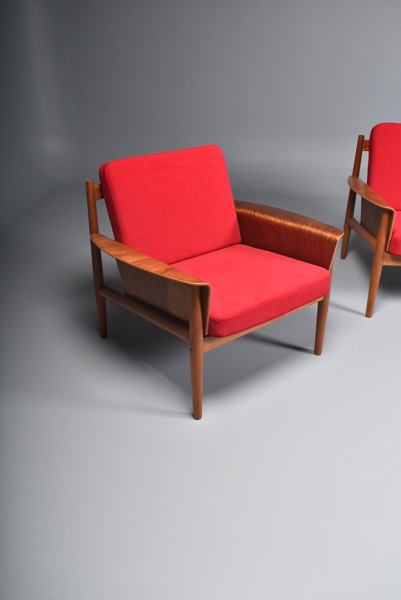 Danish Teak Armchair By Grete Jalk-photo-5