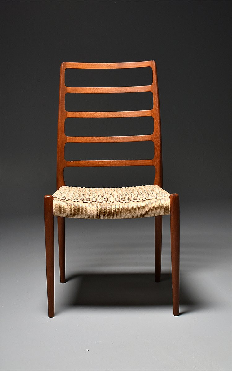 Set Of 6 Niels Otto Moller Teak Danish Chairs-photo-4