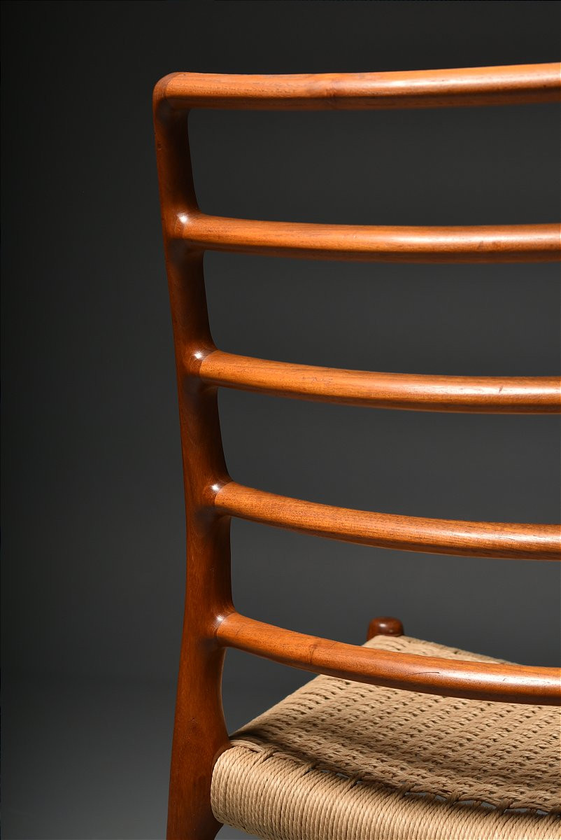 Set Of 6 Niels Otto Moller Teak Danish Chairs-photo-7