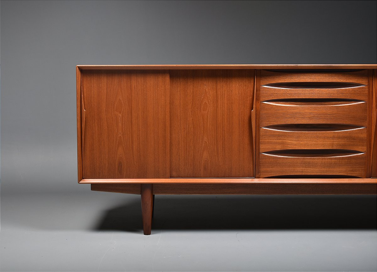 Scandinavian Teak Sideboard By Arne Vodder-photo-3