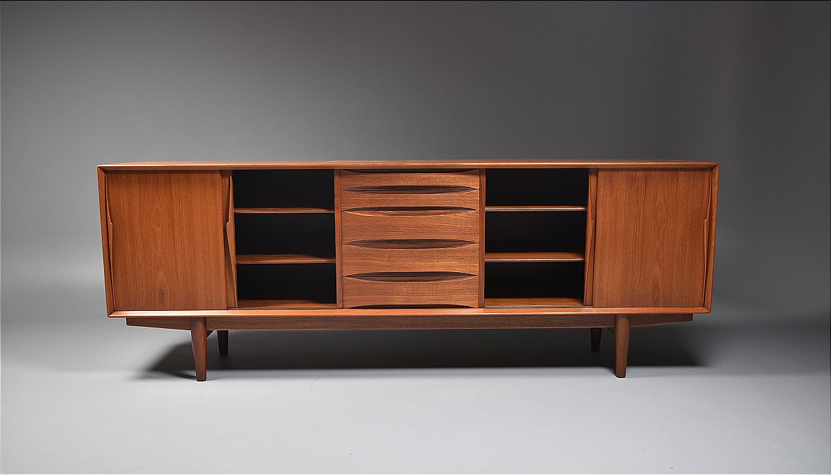 Scandinavian Teak Sideboard By Arne Vodder-photo-2