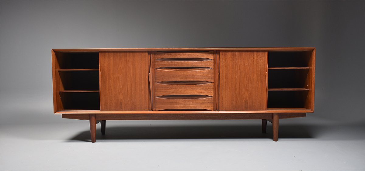Scandinavian Teak Sideboard By Arne Vodder-photo-3