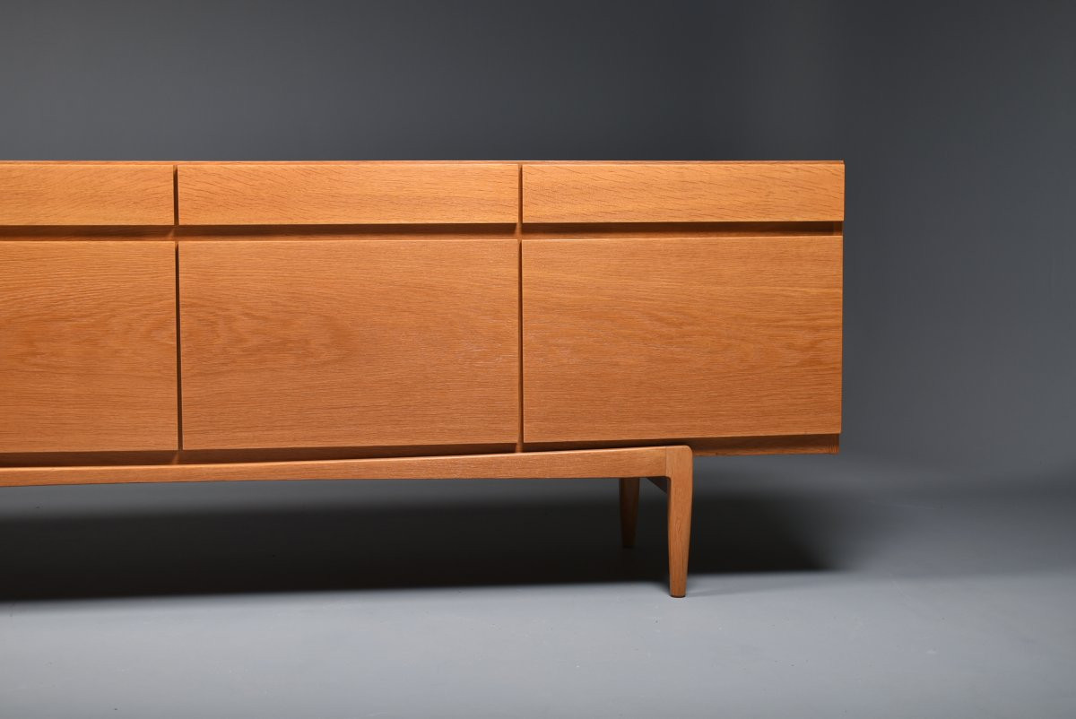 Scandinavian Vintage Sideboard Fa 66 Ib Kofod Larsen Oak-photo-2