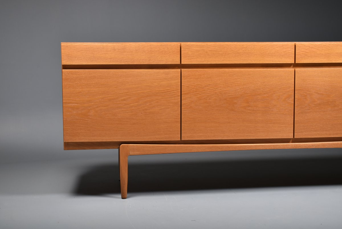 Scandinavian Vintage Sideboard Fa 66 Ib Kofod Larsen Oak-photo-3