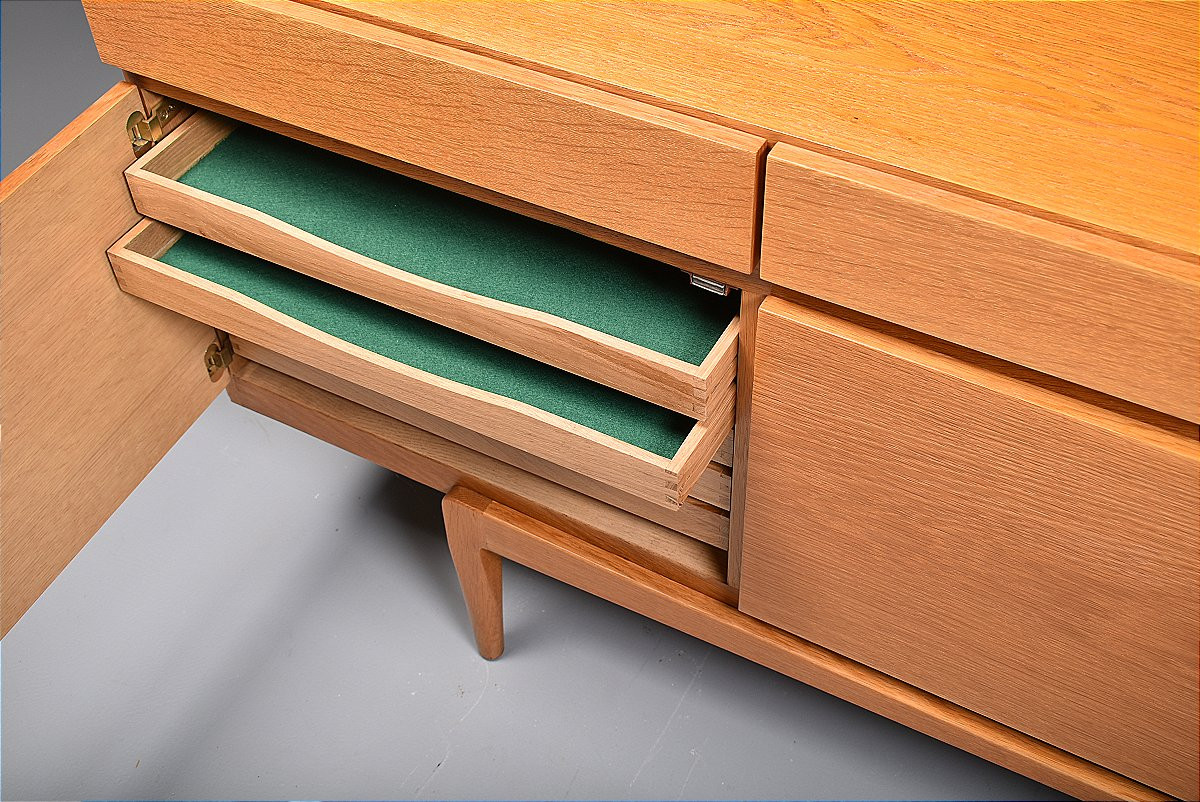 Scandinavian Vintage Sideboard Fa 66 Ib Kofod Larsen Oak-photo-4