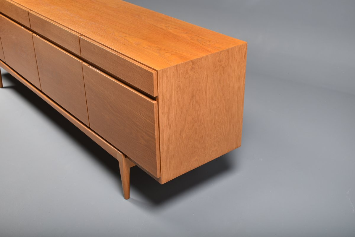 Scandinavian Vintage Sideboard Fa 66 Ib Kofod Larsen Oak-photo-4
