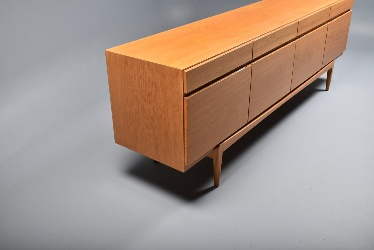 Scandinavian Vintage Sideboard Fa 66 Ib Kofod Larsen Oak-photo-5