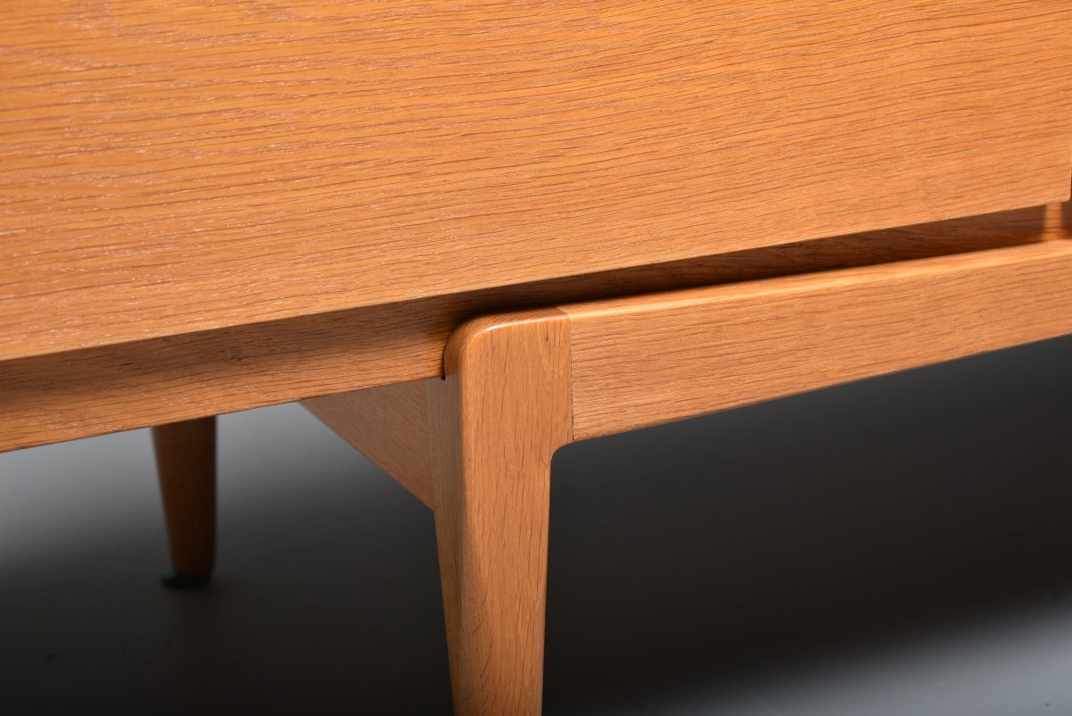 Scandinavian Vintage Sideboard Fa 66 Ib Kofod Larsen Oak-photo-6