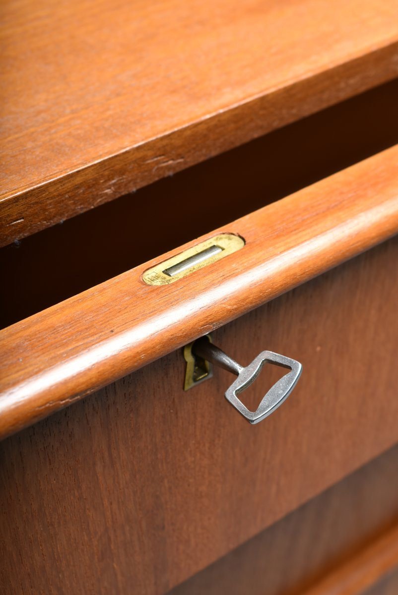 Vintage 6-drawer Teak Chest-photo-2