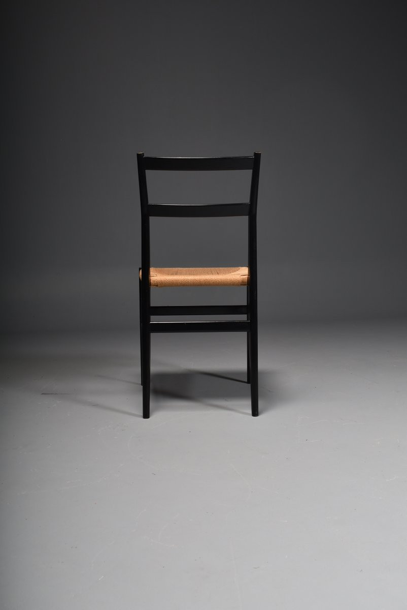 Série de 9 chaises "Leggera" de Gio Ponti pour Cassina-photo-7