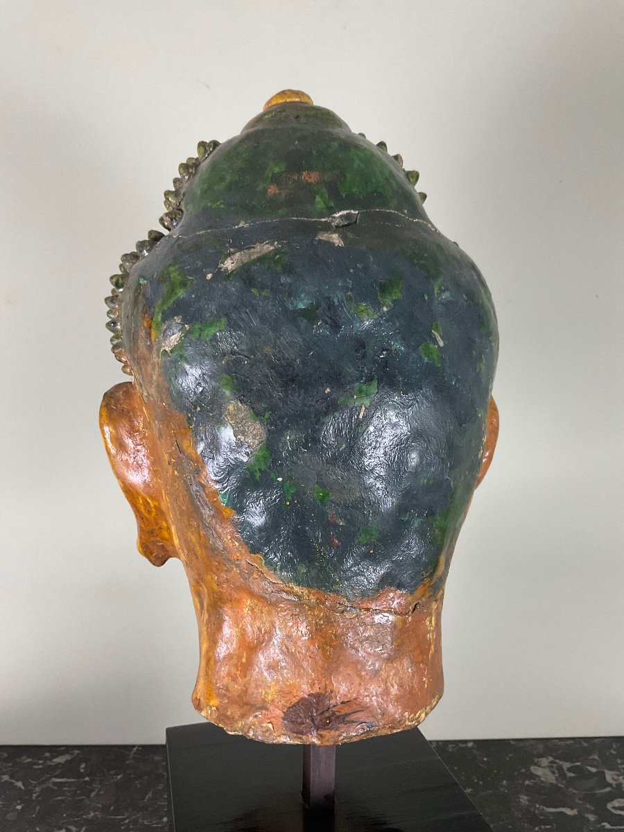 Head Of Buddha, Ming Period-photo-3