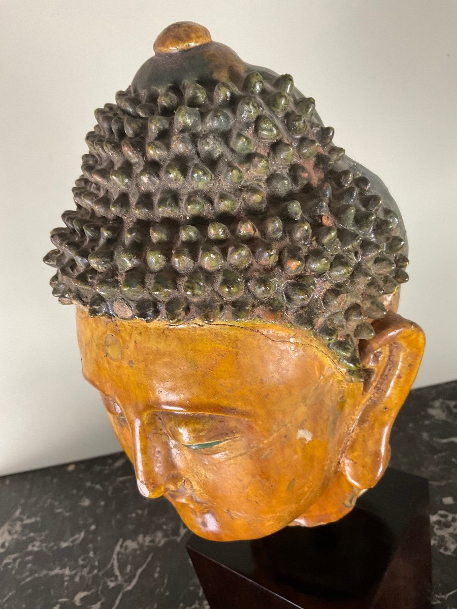 Head Of Buddha, Ming Period-photo-8