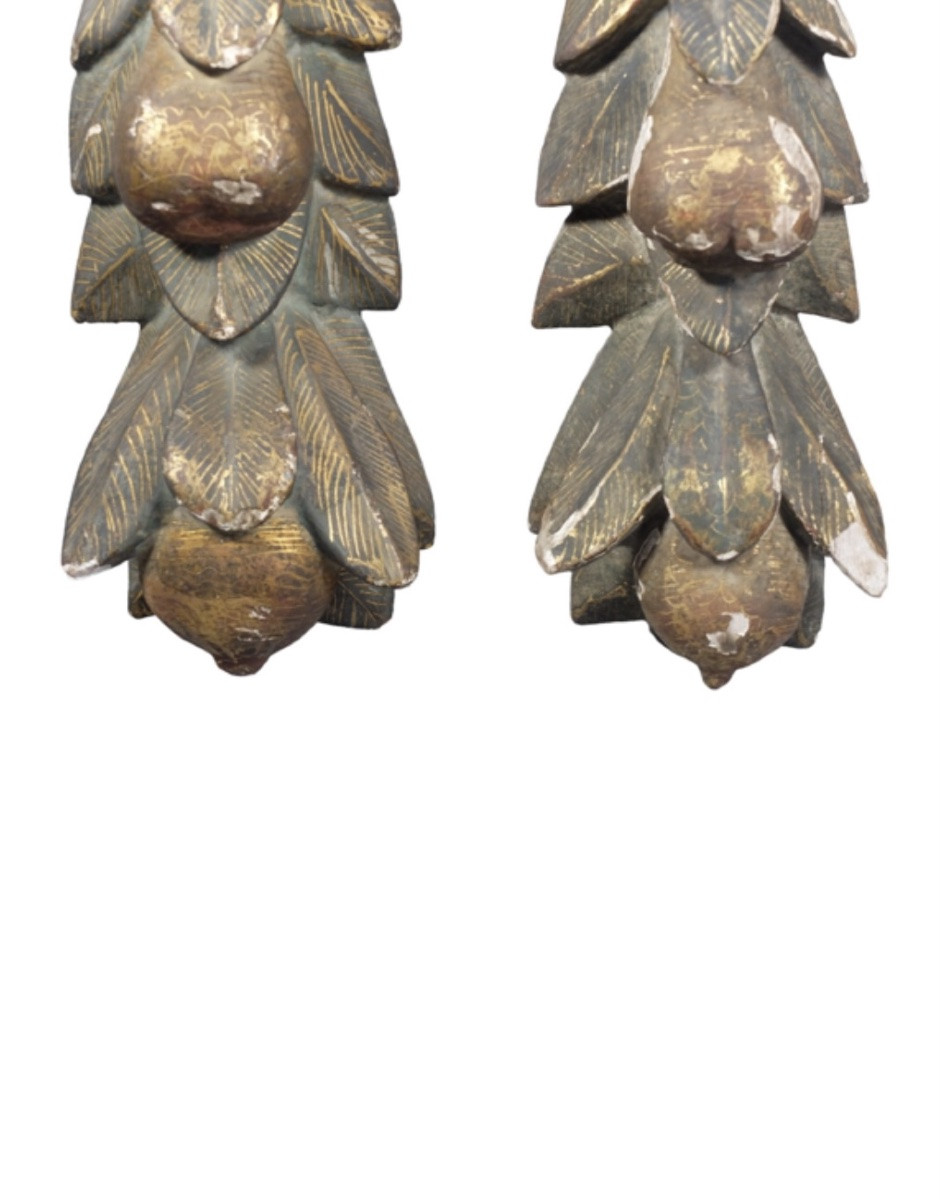 17th Century: Pair Of Spanish Ornaments.-photo-3