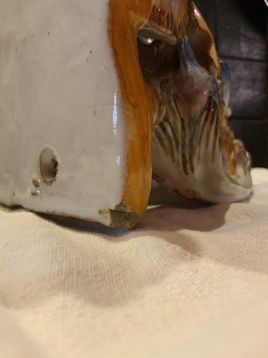 20th Century: Ceramic Wall Shelf.-photo-8