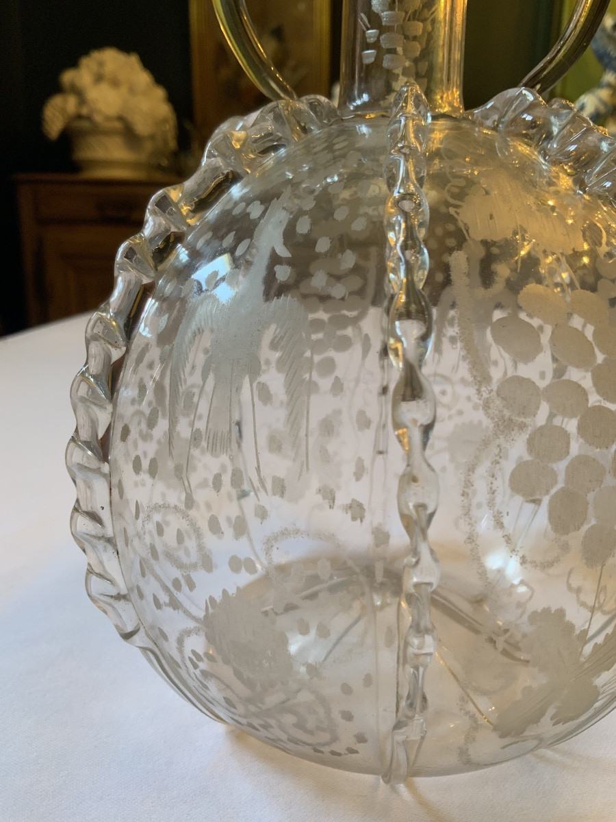XVIIIeme Siècle : Une Paire De Carafes Hollandaises-photo-6