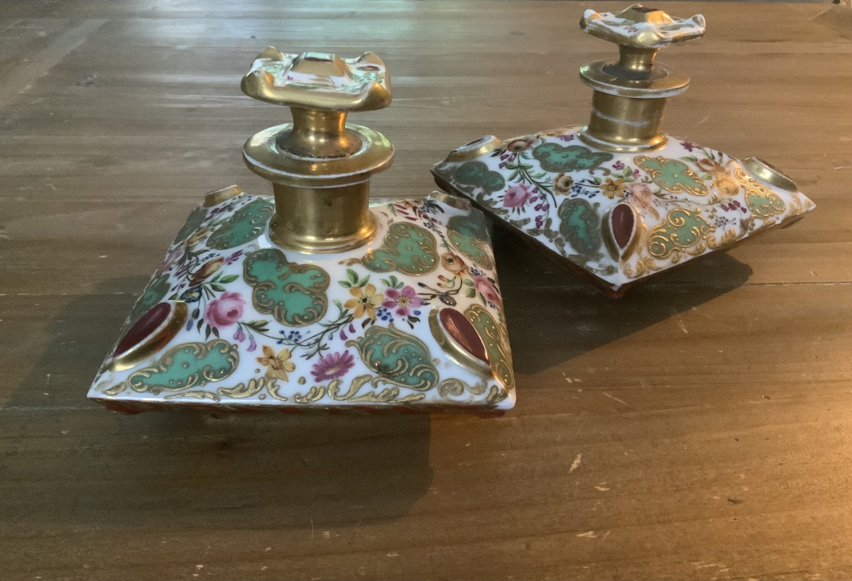 Vers 1850 : une paire de flacons à parfum.-photo-3