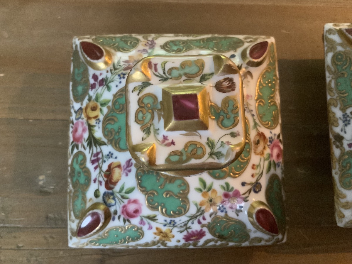 Vers 1850 : une paire de flacons à parfum.-photo-2