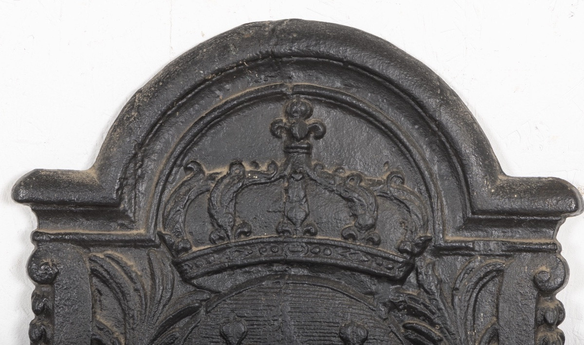 Une plaque de cheminée aux armes de France-photo-3
