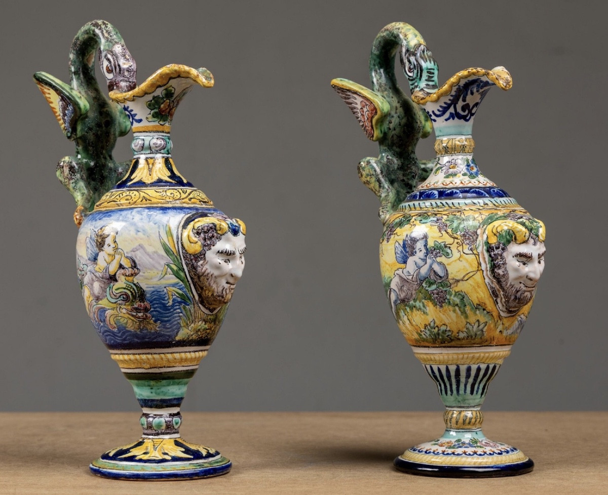 A Pair Of Nevers Ewers