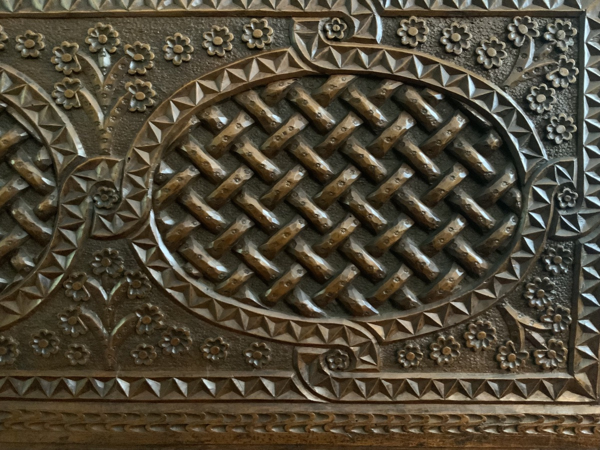 Circa 1900: An Important Syrian Walnut Chest -photo-1
