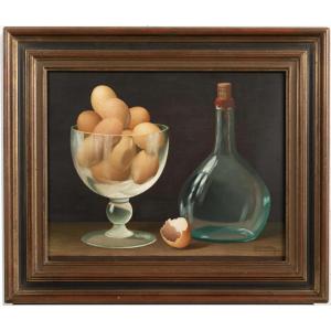 A Still Life With Eggs By Philippe Bonamy