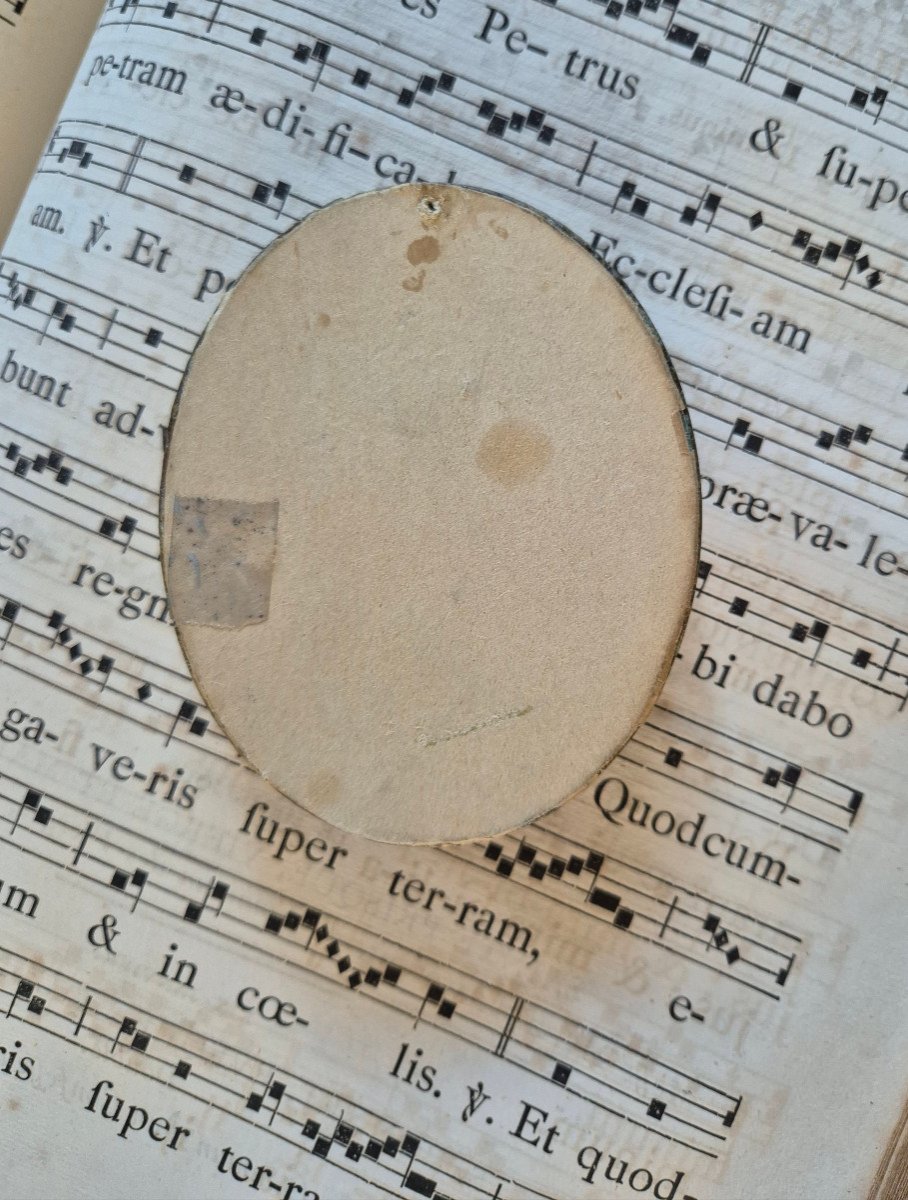 Paperolles Reliquary - Hosanna - Curved Glass Frame - 19th Century-photo-2