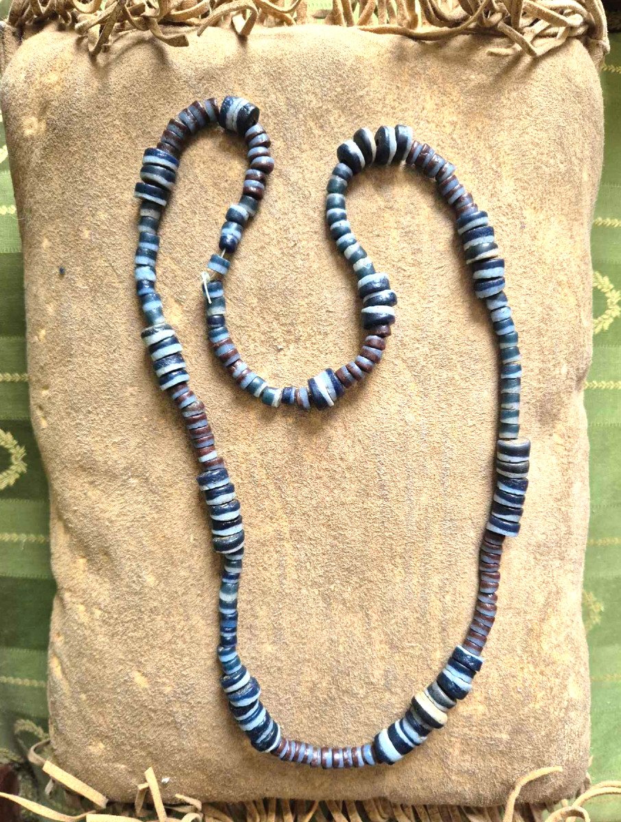 Krobo Beads In Glass Paste X160 Pearls, Ghana – African Folk Art – 20th Century 