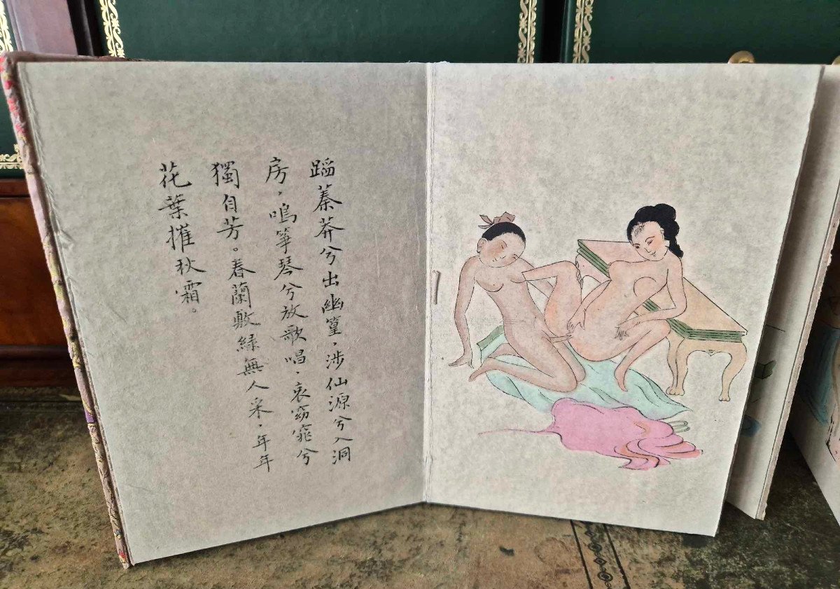 Erotic Chinese Album – “shunga” Type, Accordion – 20th Century - Curiosa-photo-2