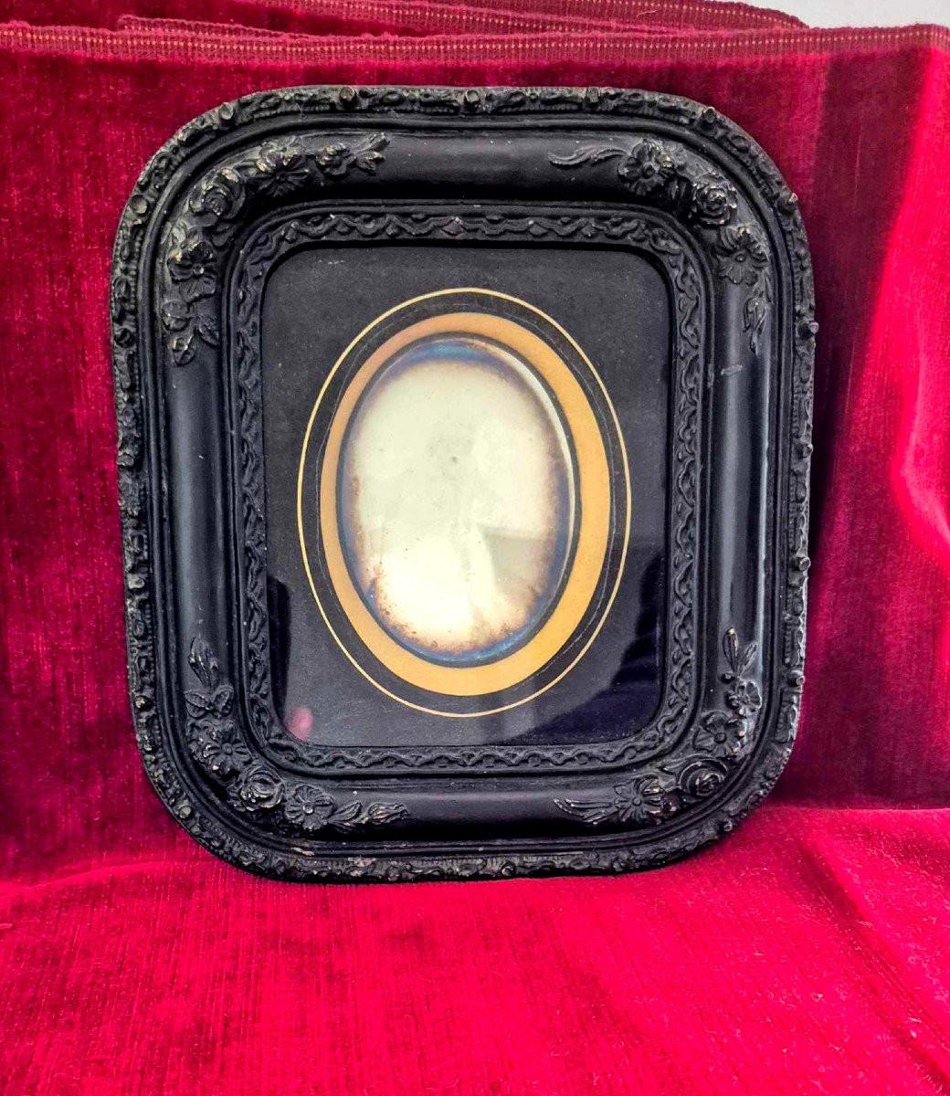 Daguerreotype “ghost” And Gutta Percha Frame