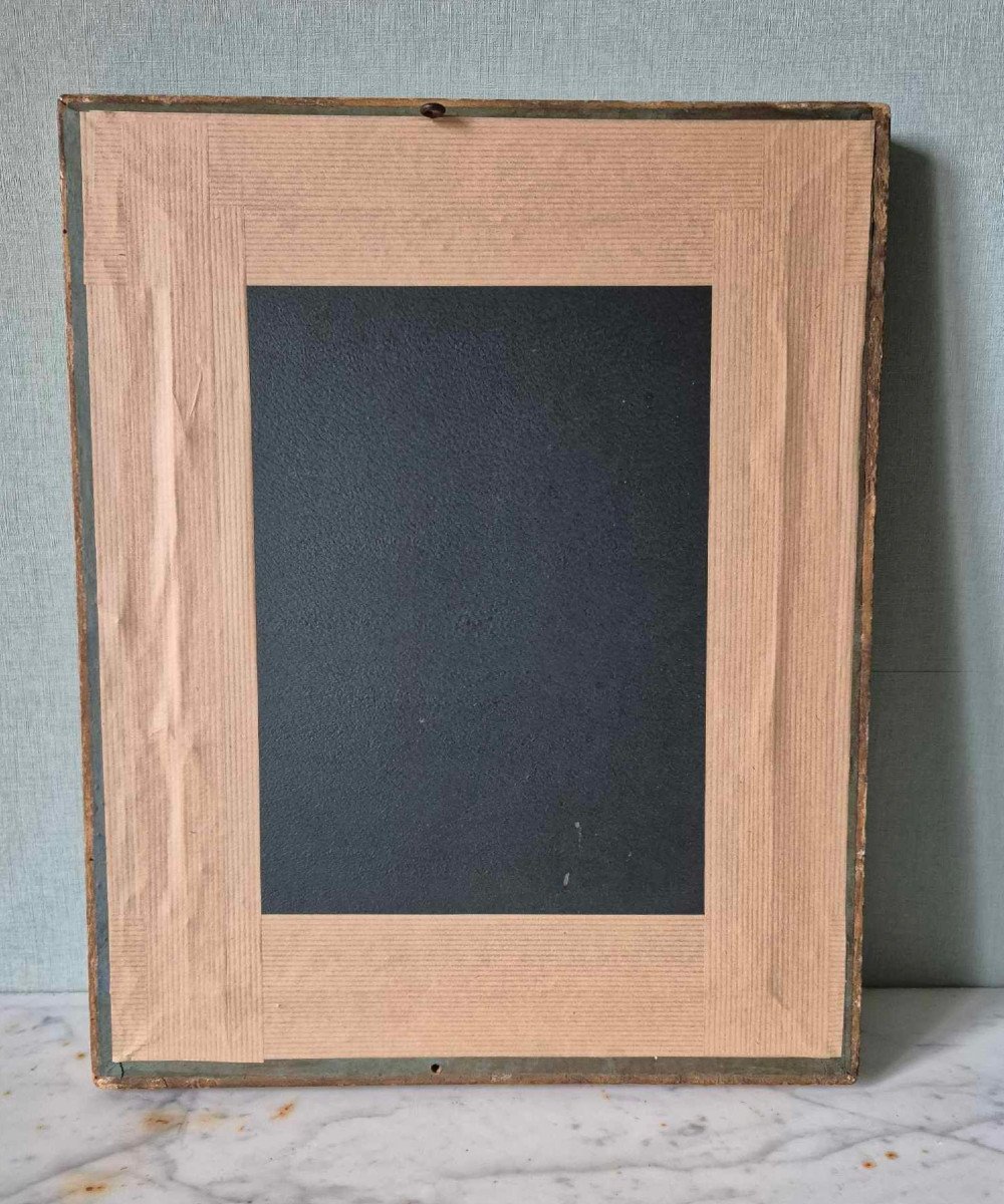 Heliogravure Of Napoleon I In A Wooden Frame From The Empire Period-photo-2