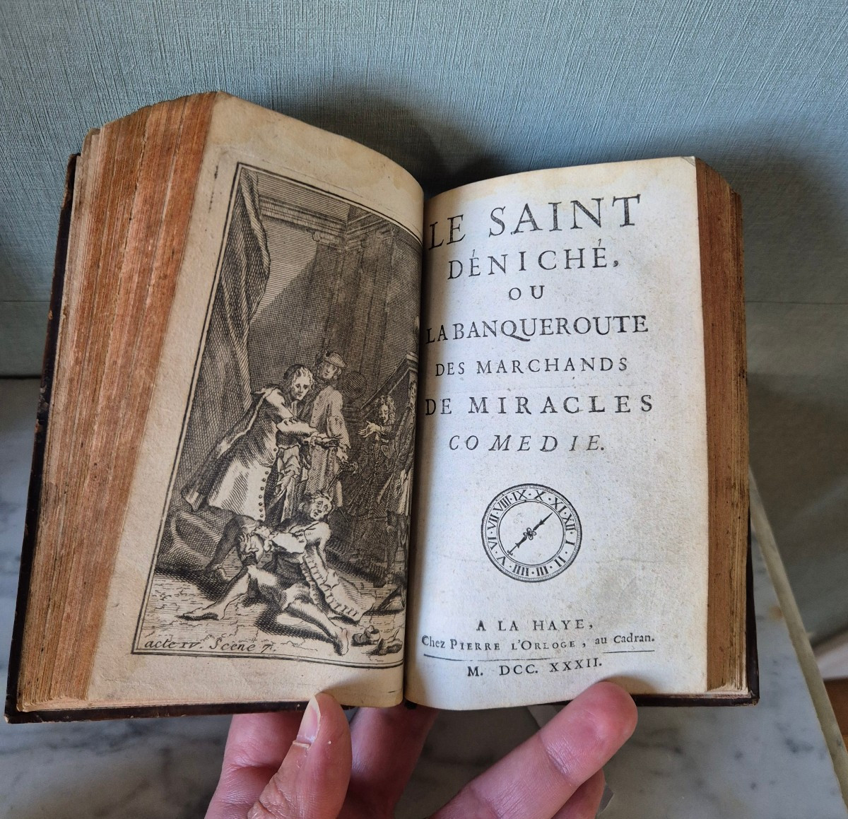 1732 - Théâtres Et Pamphlet Par Guillaume Bougeant, Prêtre Breton - satyre -photo-3