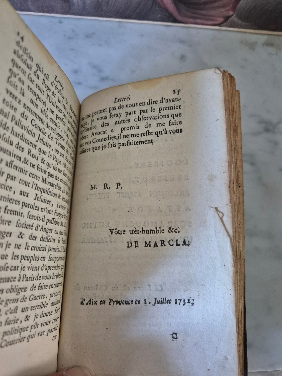 1732 - Théâtres Et Pamphlet Par Guillaume Bougeant, Prêtre Breton - satyre -photo-5