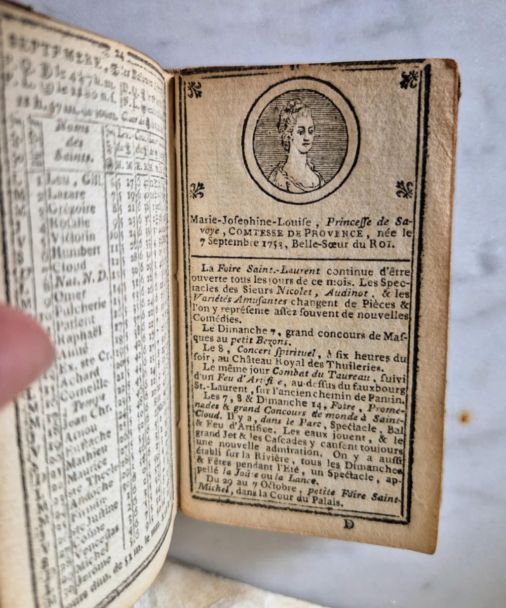 1783 National New Year's Almanac – Miniature Book-photo-3