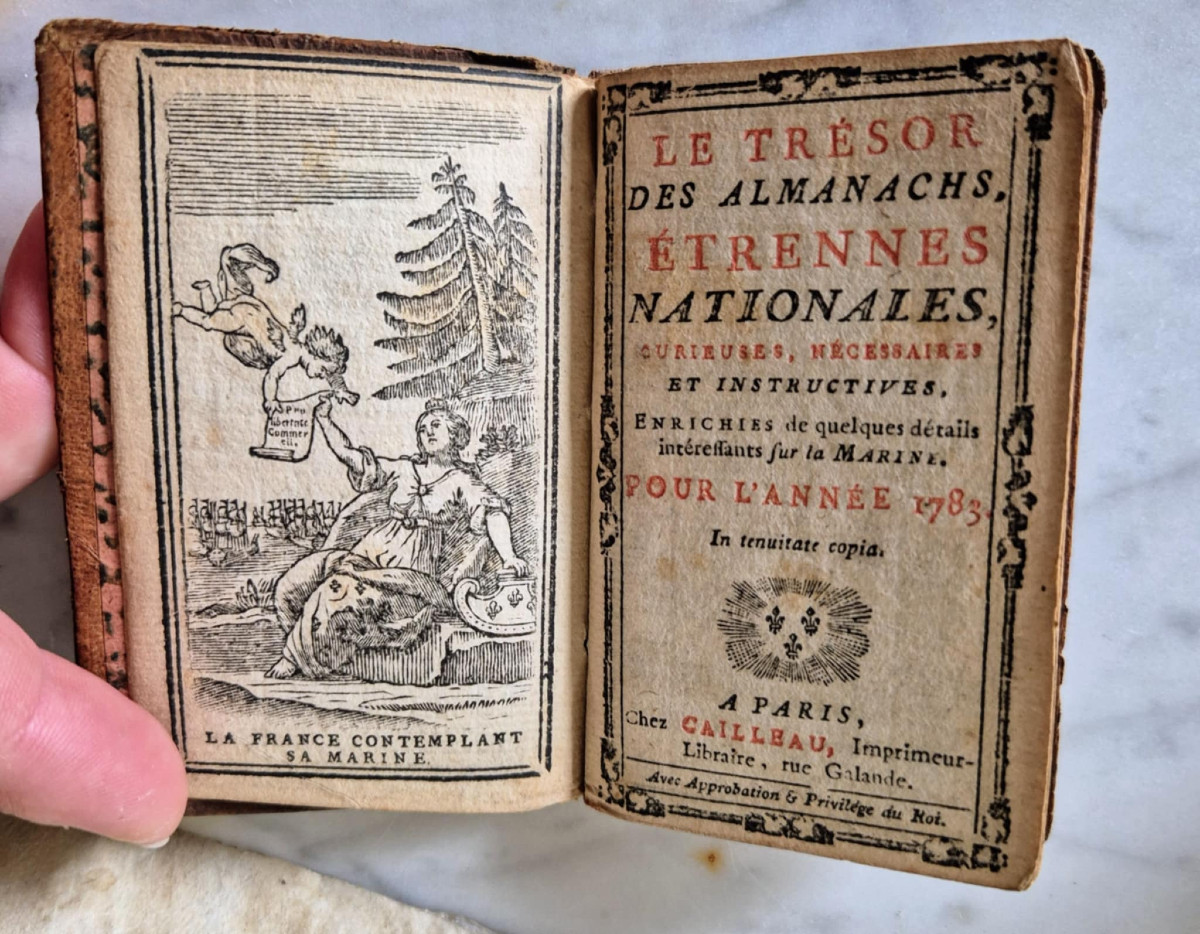 1783 National New Year's Almanac – Miniature Book
