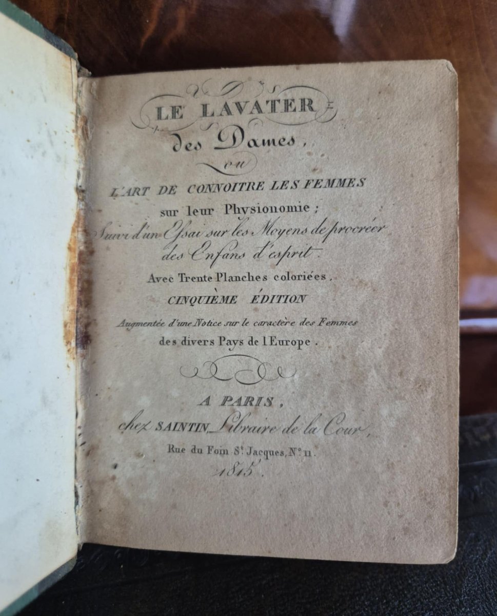 1815 Ladies' Lavater With 30 Colored Plates-photo-1