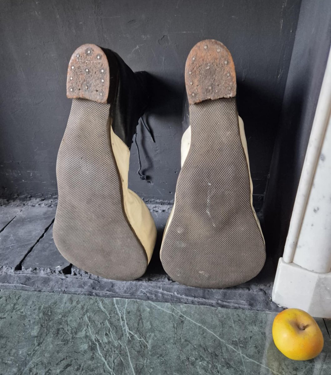 Chaussures de clown en cuir 1900-1930 Cirque de Berlin-photo-4