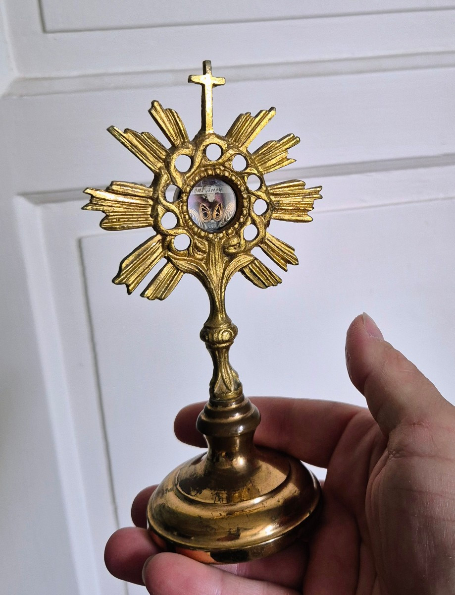 Small Monstrance Reliquary Mount Sinai-photo-3