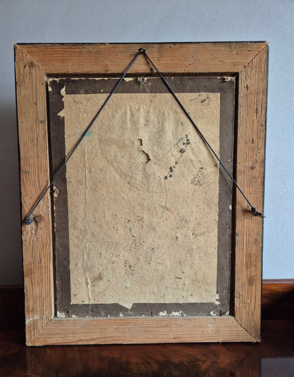 Oil On Canvas, 19th Century, Mounted On Wood-photo-5