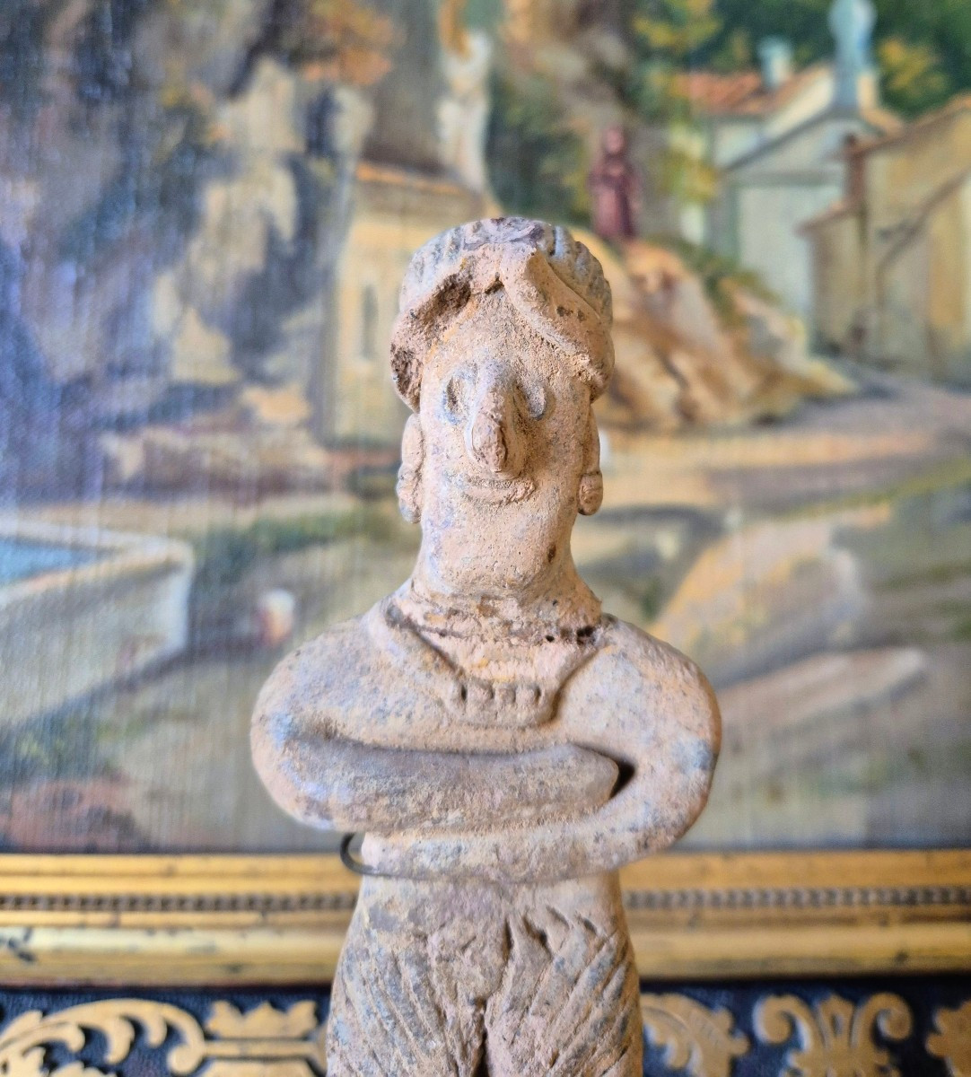 Figurine Colima Précolombienne en terre cuite -photo-2