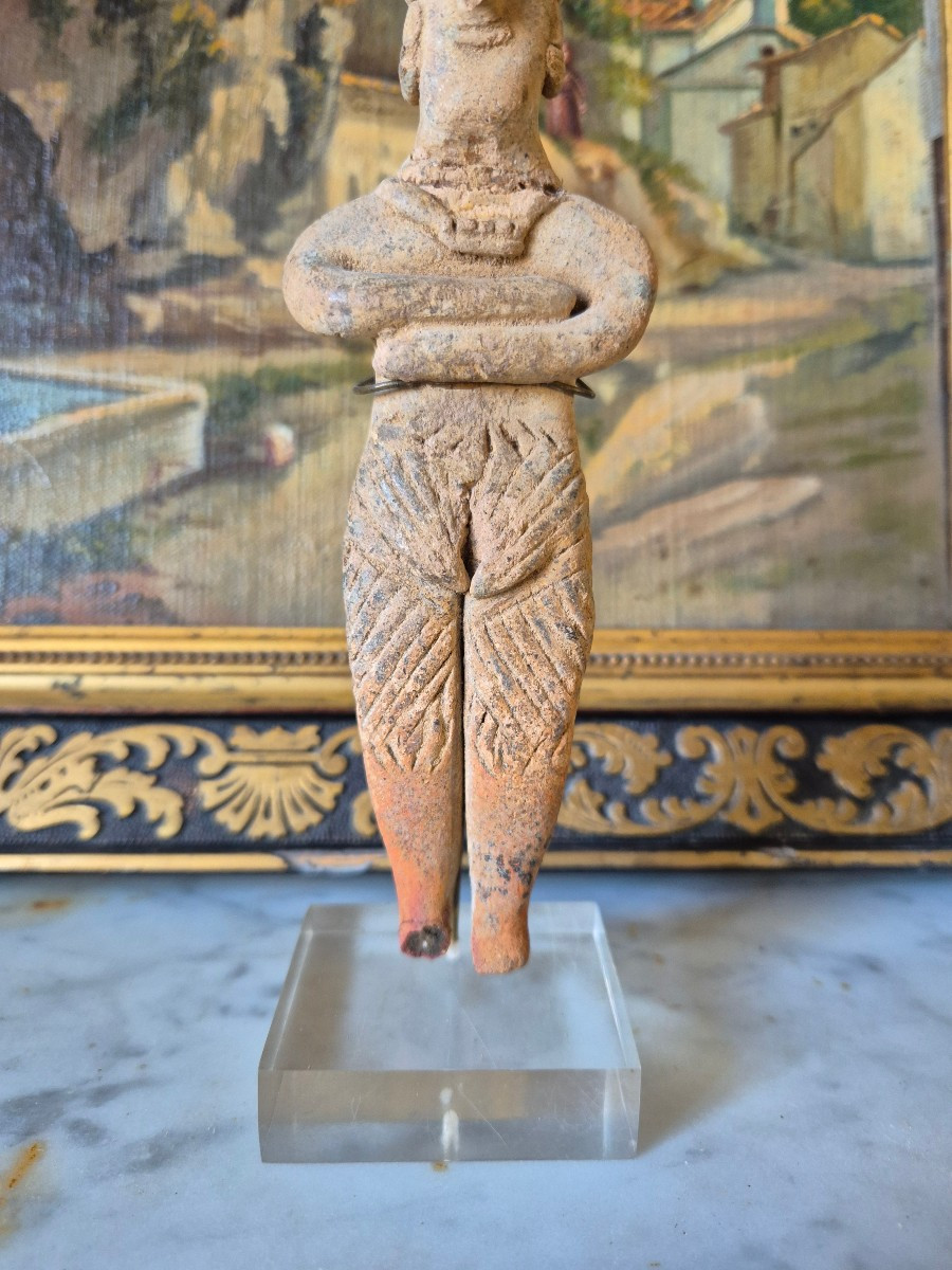 Figurine Colima Précolombienne en terre cuite -photo-3