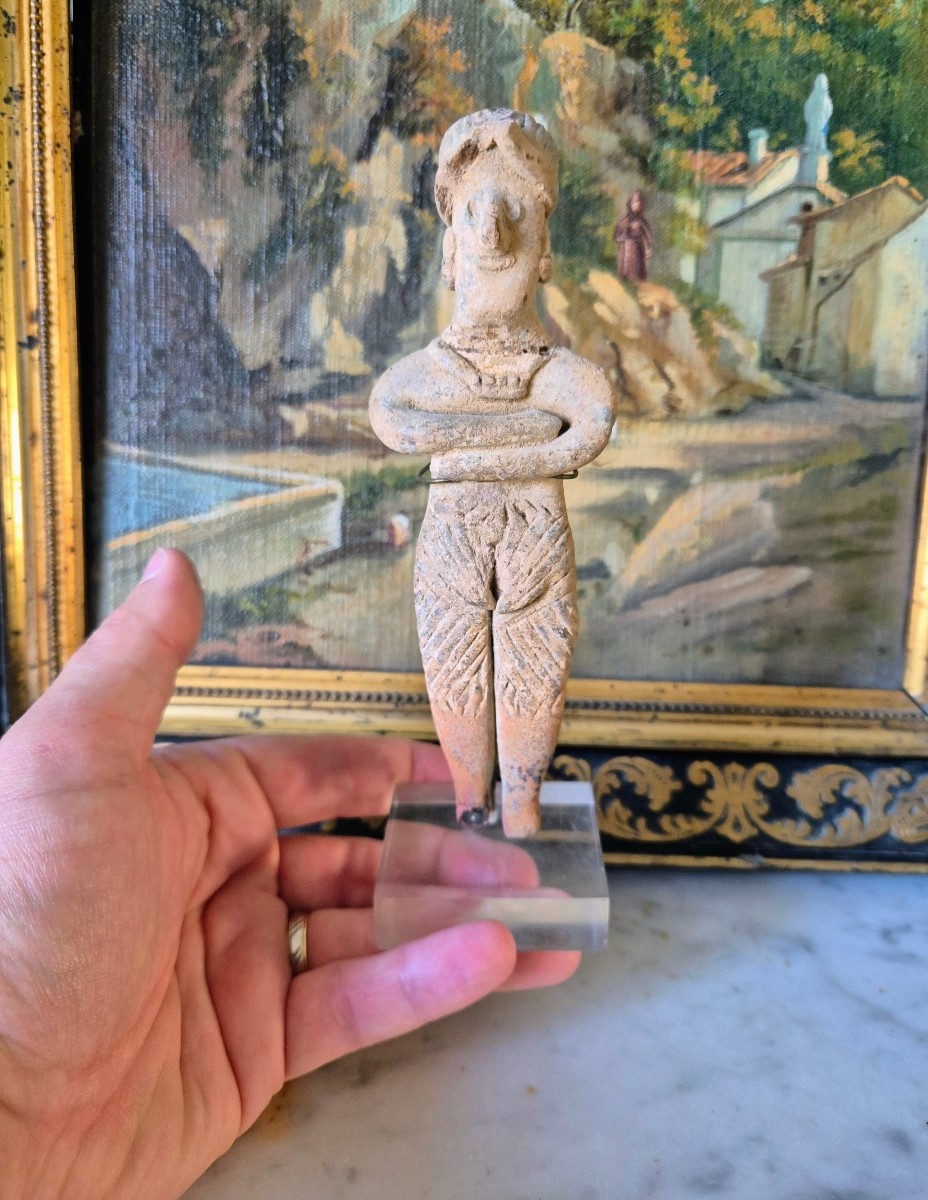 Figurine Colima Précolombienne en terre cuite -photo-4