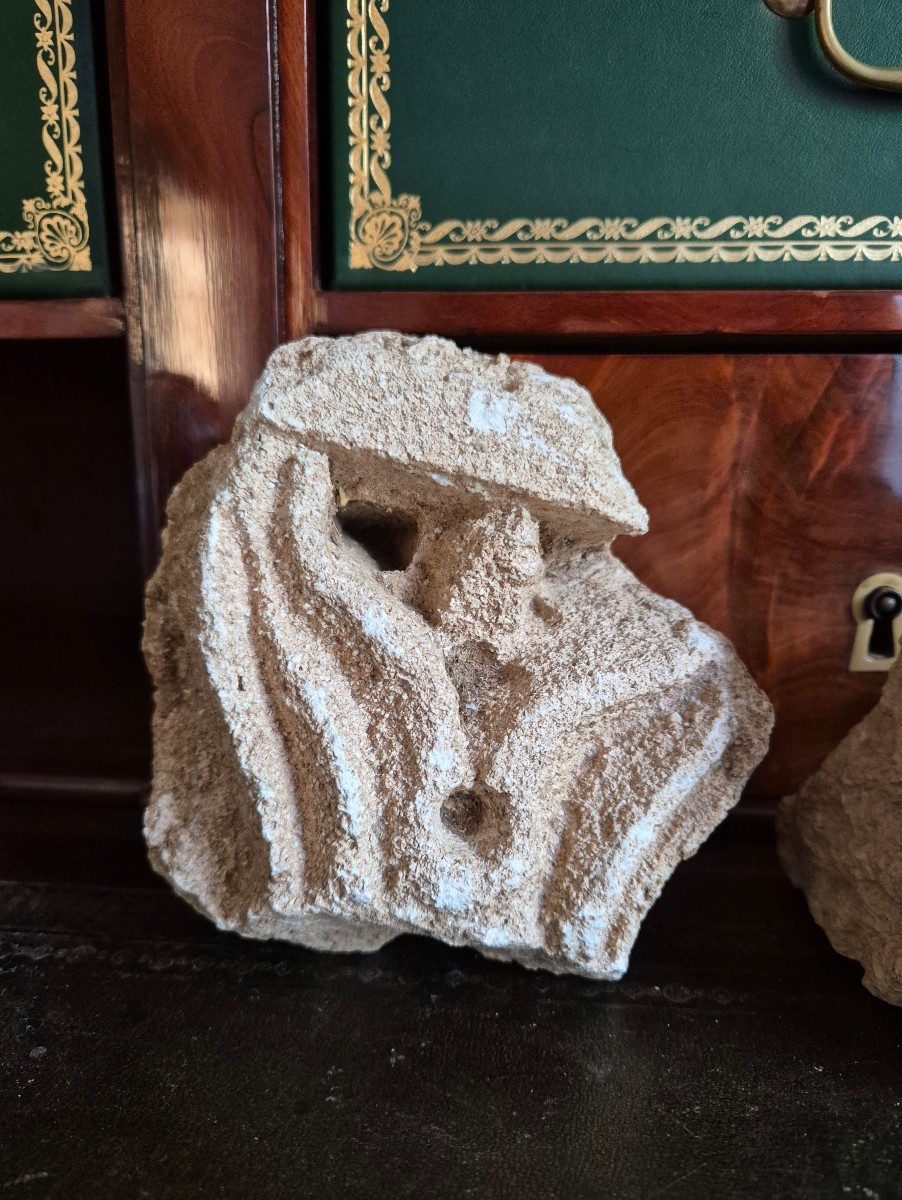 Cariatides antiques marbre et stuc -photo-3