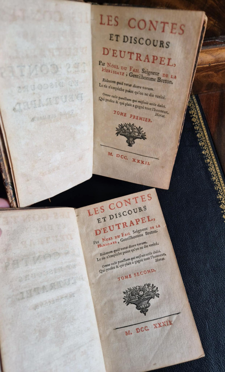 1732 Tales Of Eutrapel And Rustic Sayings By Noel Dufail-photo-2