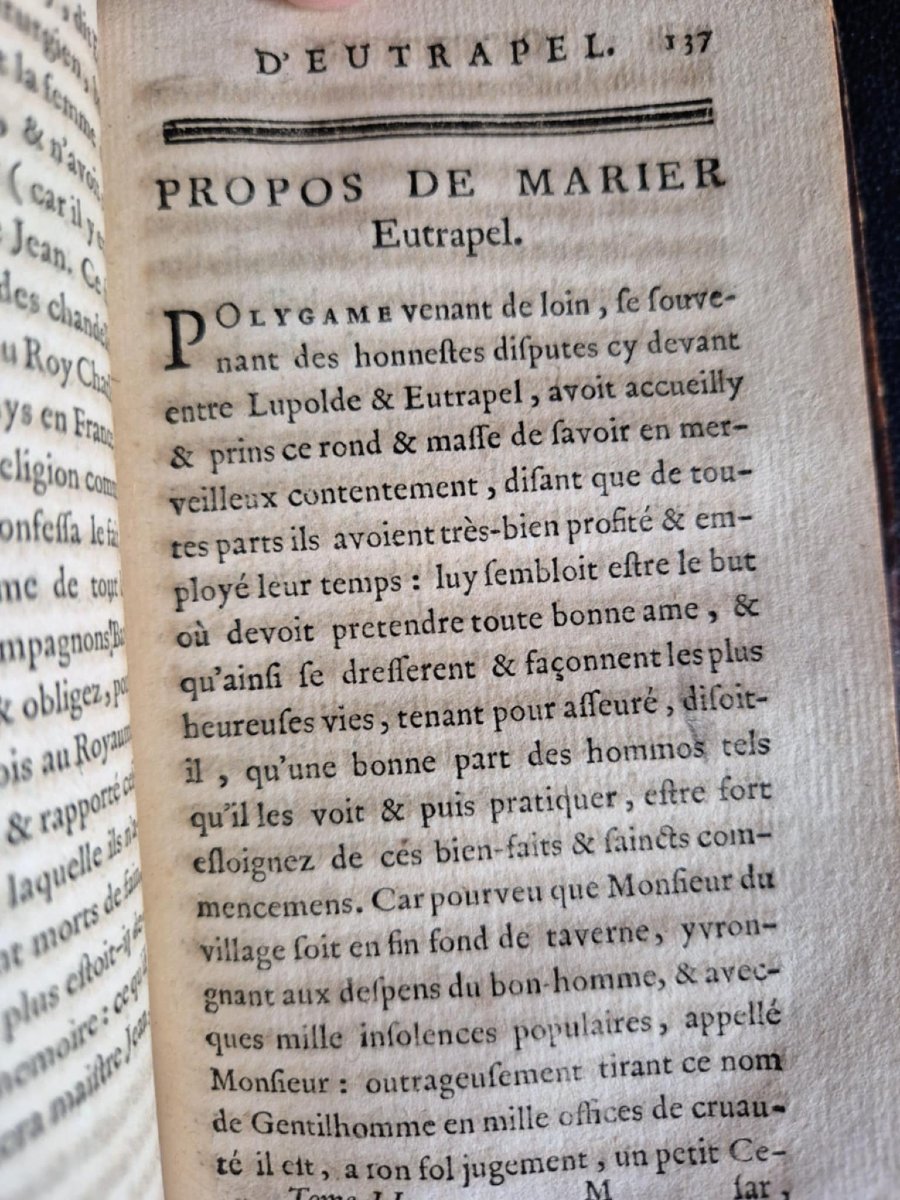 1732 Tales Of Eutrapel And Rustic Sayings By Noel Dufail-photo-3