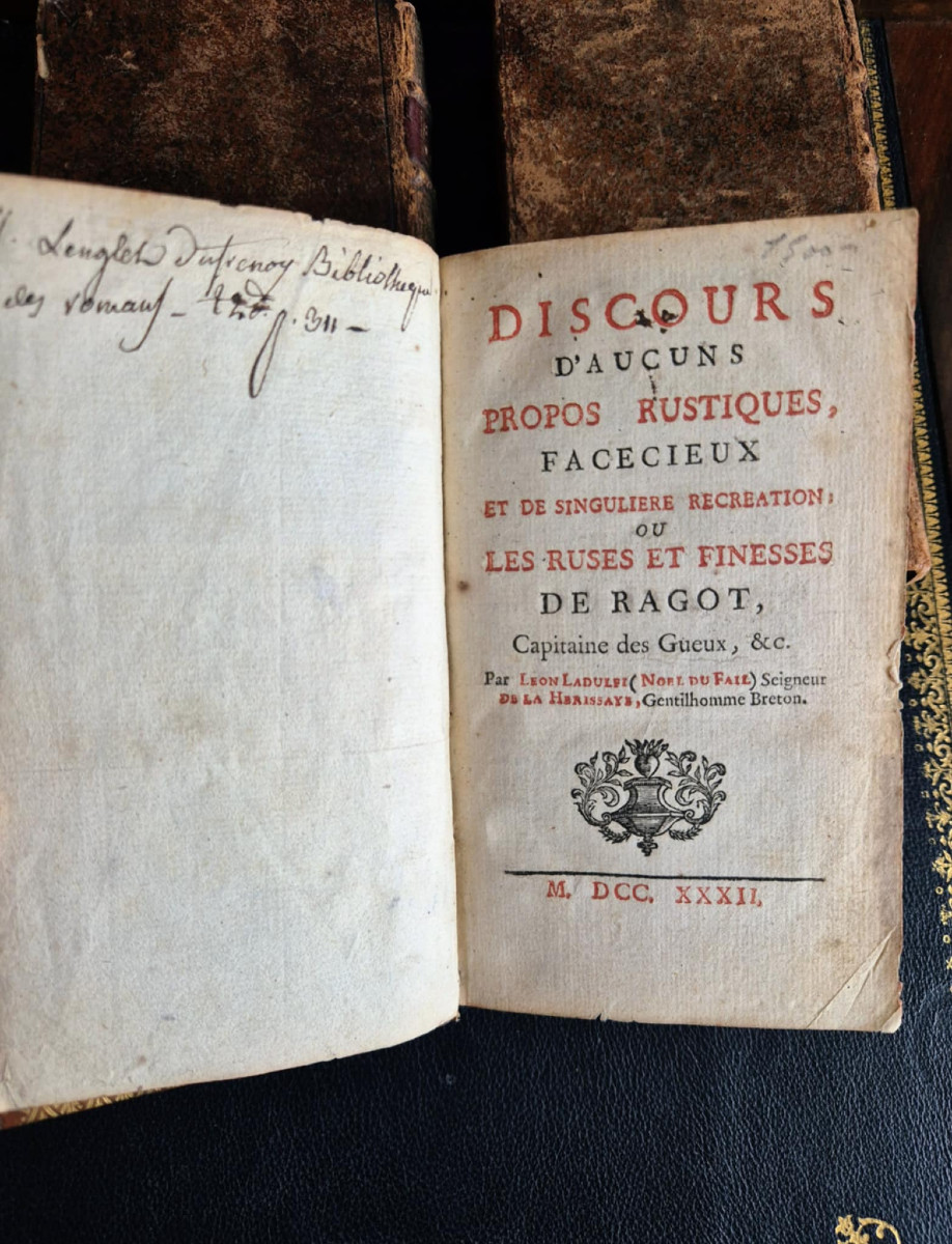 1732 Tales Of Eutrapel And Rustic Sayings By Noel Dufail