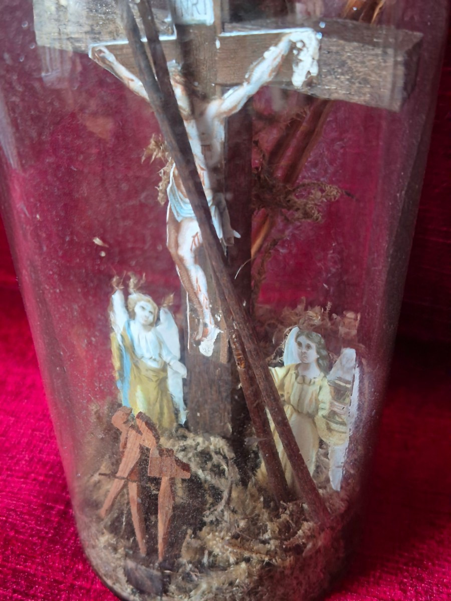 Bouteille de la Passion - Art populaire ex-voto-photo-2