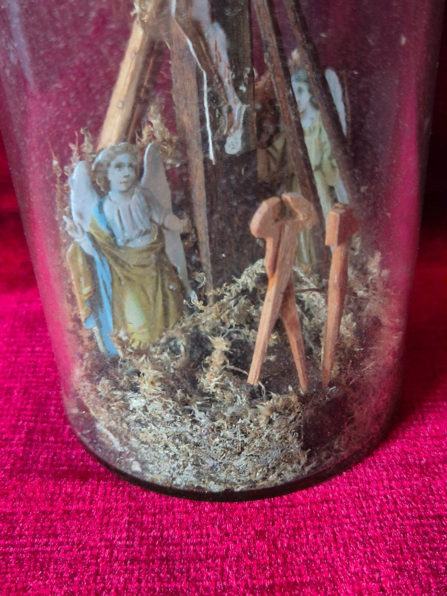 Bouteille de la Passion - Art populaire ex-voto-photo-2