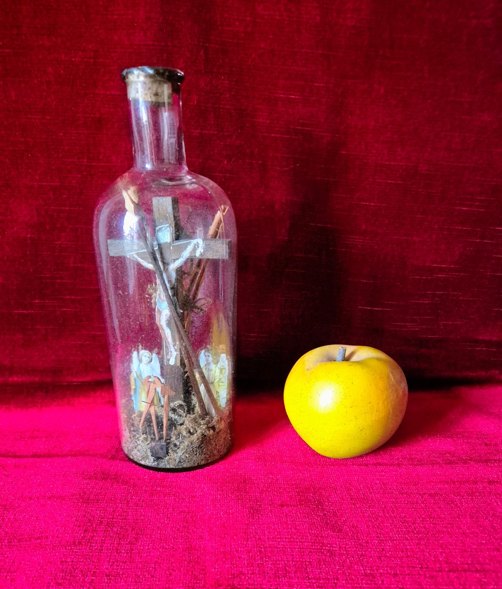 Bouteille de la Passion - Art populaire ex-voto-photo-4