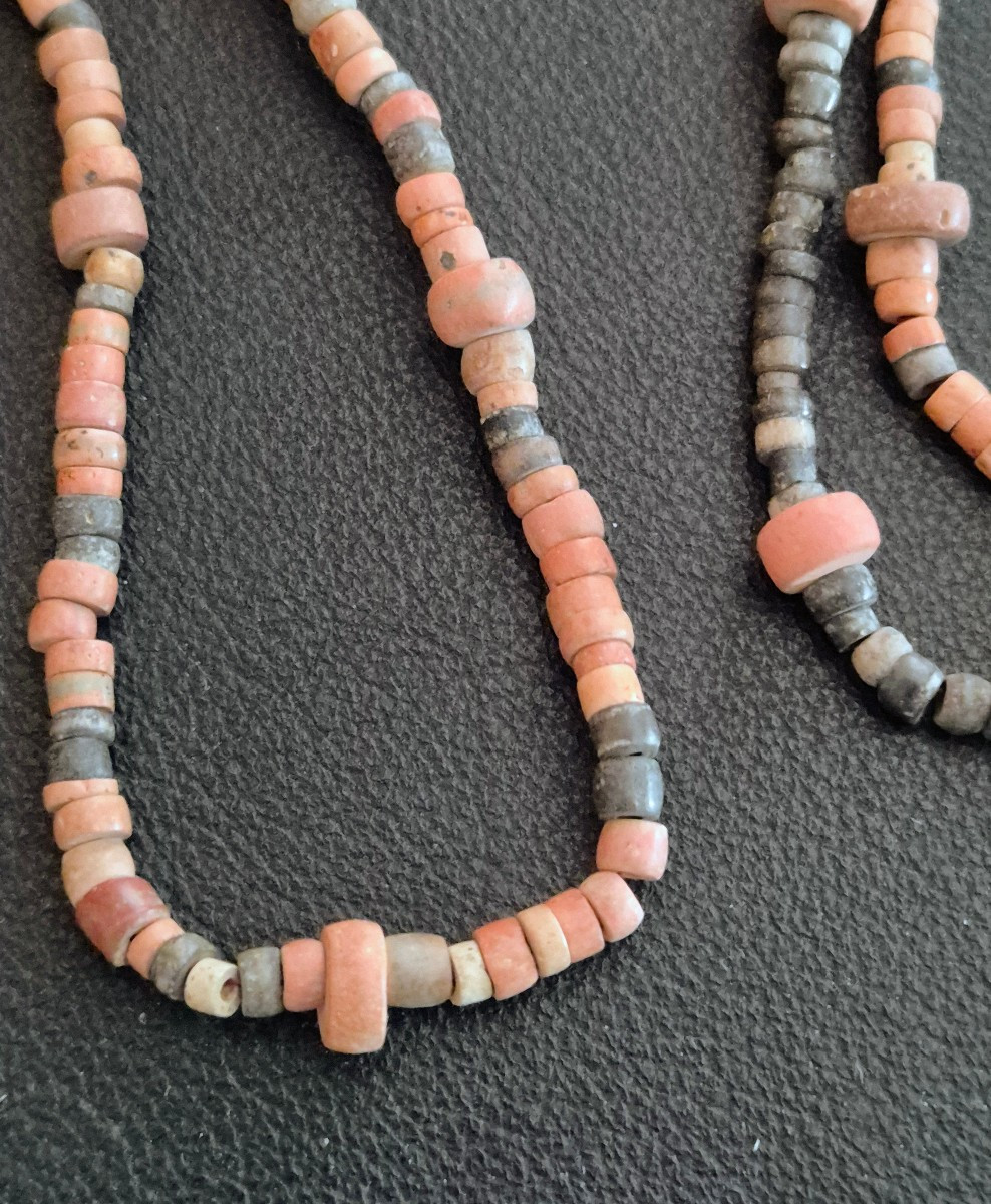 Row Of Pre-columbian Terracotta Beads -photo-2