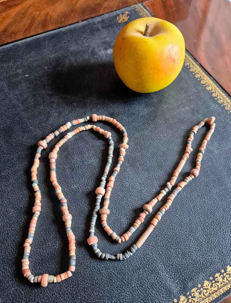 Row Of Pre-columbian Terracotta Beads -photo-1
